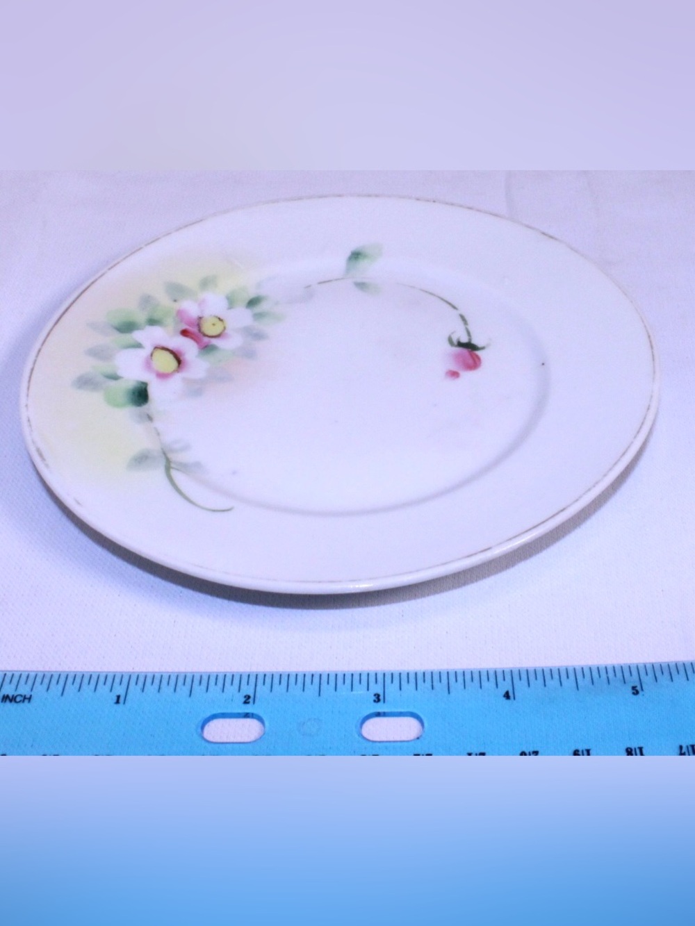 Antique Nippon Porcelain Hand-painted Floral Plate